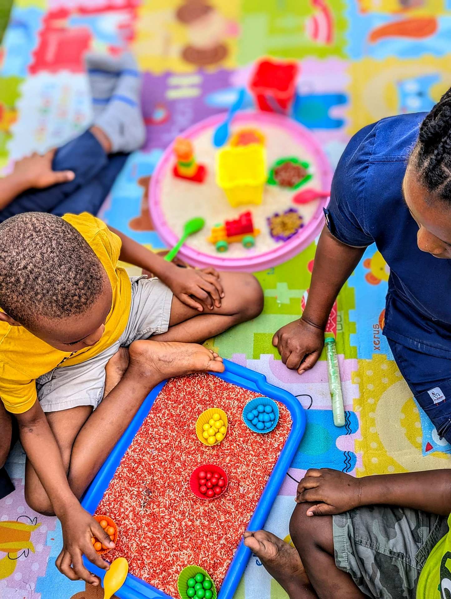 Individual therapy session for child with autism