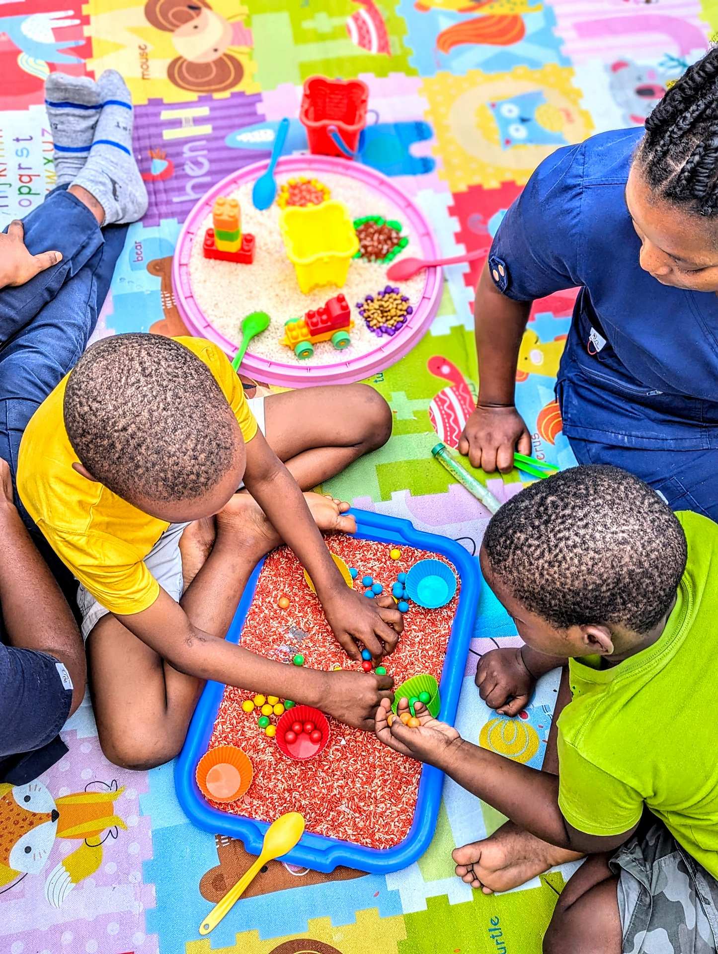 Play therapy session at Maishabora Centre